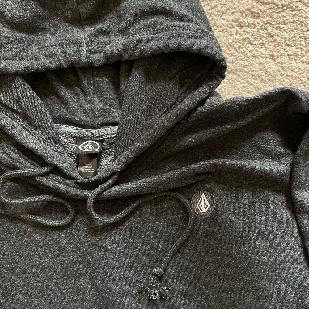 Volcom Men's Charcoal Hoodie Sweater